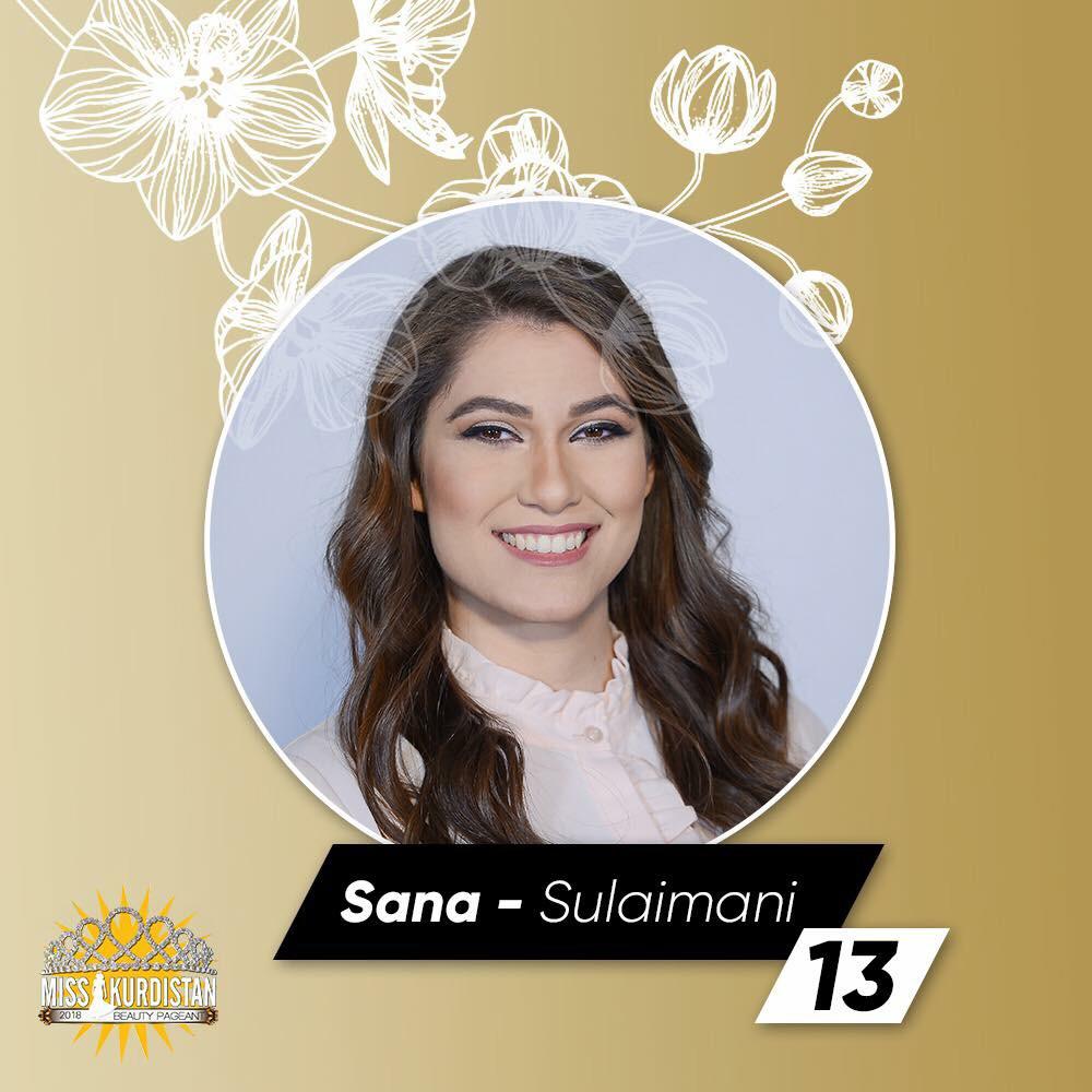 A candidate competing for Miss Kurdistan 2018